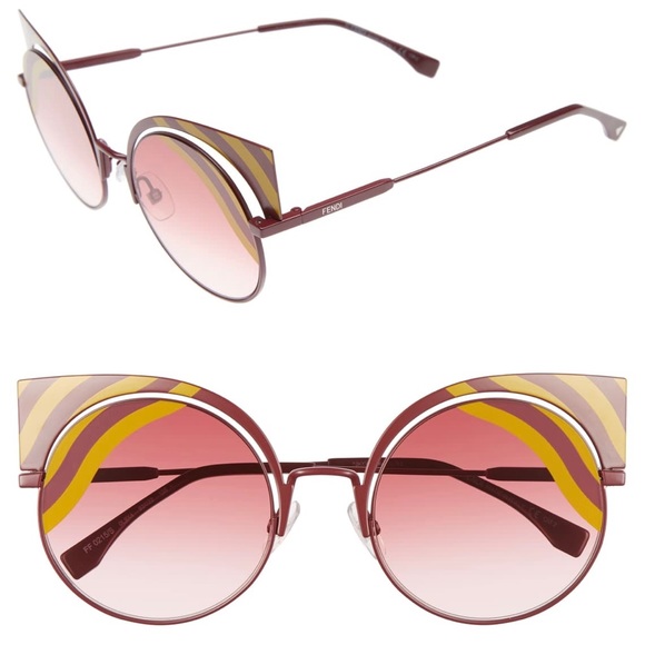 Fendi Hypnoshine 53mm Cat Eye Sunglasses - Picture 7 of 8